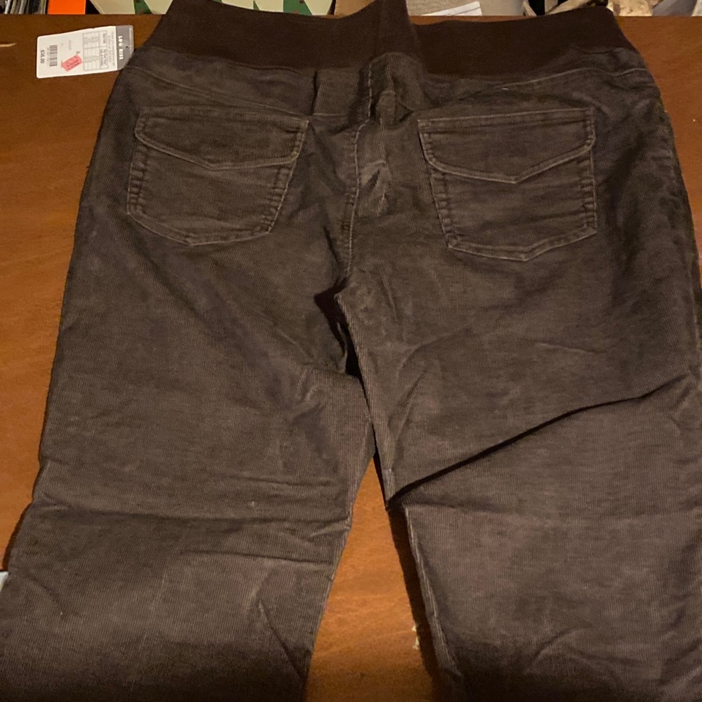 Duo maternity women’s Brown boot pants Size XL new with tags corduroy